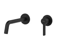 Sapho Iconic - Umývadlová batéria pod omietku, 2-otvorová inštalácia, s telesom, matná čierna AF008B