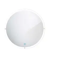 Nimco Zrcadla - Zrcadlo s LED osvětlením, průměr 60 cm, dotykový senzor, hliník ZP 24000RVX