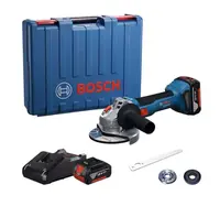 Bosch Náradie - 18V AKU uhlová brúska 125 mm, 2x aku 4,0 Ah GBA, nabíjačka 06019N9020