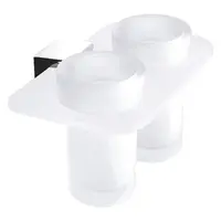 Nimco Kibo - Držiak pohára dvojitý, chróm Ki X3-58DW-26