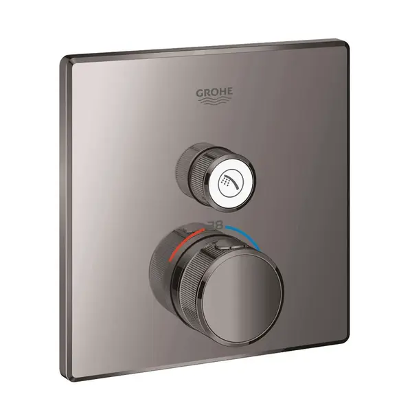 Grohe Grohtherm SmartControl - Termostatická sprchová batéria pod omietku s 1 ventilom, Hard Graphite 29123A00