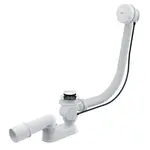 Alcadrain Odtokové súpravy - Vaňová odtoková a prepadová súprava, dĺžka 800 mm, biela/chróm A51B-80