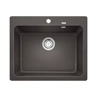 Blanco Naya 6 - Silgranitový drez, 62x51 cm, sivá skala 519639