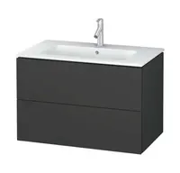 Duravit L-Cube - Umyvadlová skříňka 55x82x48 cm, 2 zásuvky, grafit mat LC624104949
