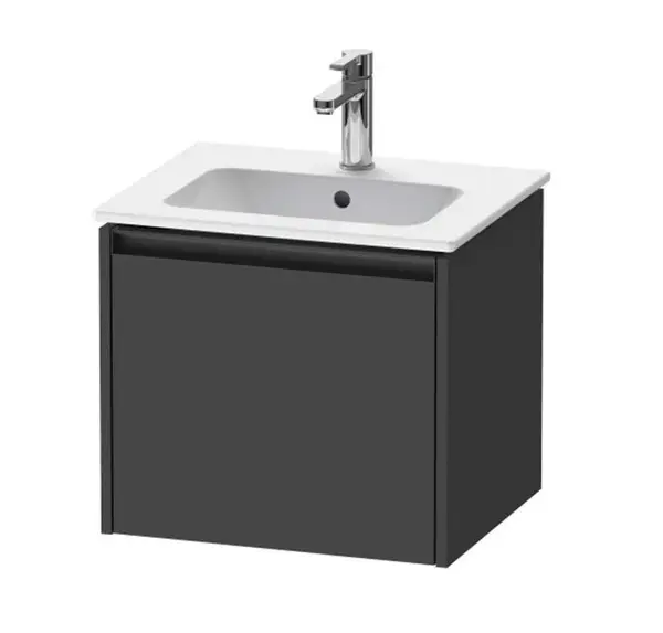 Duravit Ketho.2 - Umyvadlová skříňka 44x51x42 cm, 1 zásuvka, grafit mat K25061049490000