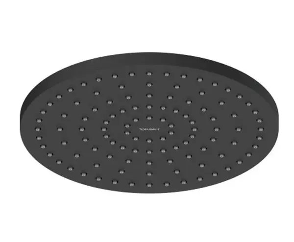 Duravit Sprchy - Hlavová sprcha, průměr 25 cm, matná černá UV0660018046