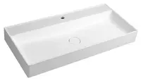 Sapho Umývadlá - Umývadlo 100x47 cm, bez prepadu, otvor na batériu, biela TW100