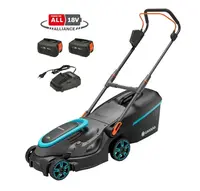Gardena - 18V AKU sekačka na trávu PowerMax 37/36V P4A, záběr 37 cm, 2x aku Li-Ion 4,0 Ah, nabíječka 14638-20