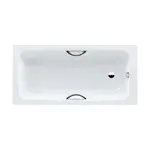 Kaldewei Advantage - Obdĺžniková vaňa Cayono Star 754, 160x70 cm, s otvormi na držadlá, celoplošný antislip, biela 275434010001