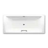 Kaldewei Ambiente - Obdĺžniková vaňa Puro Duo 664, 180x80 cm, otvory na držadlá, biela 266410110001