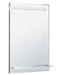 Aqualine Doplňky - Zrcadlo s LED osvětlením, 60x80 cm, skleněná polička ATH53