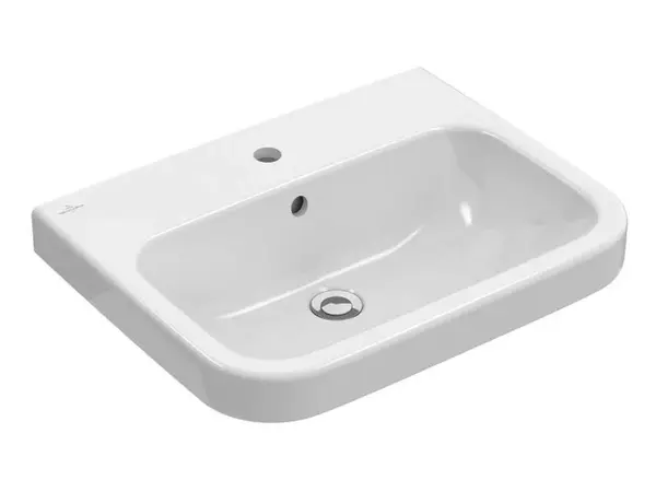 Villeroy & Boch Architectura - Umyvadlo 60x47 cm, s přepadem, otvor pro baterii, CeramicPlus, alpská bílá 418860R1