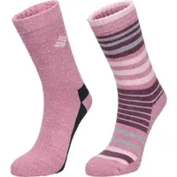Columbia 2PP MOISTURE CONTROL STRIPE CREW Dámské ponožky, růžová, velikost