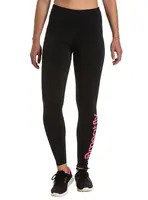 Meatfly dámské legíny Arabel Pink Logo | Černá | Velikost XL
