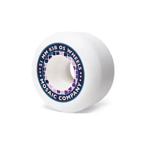 Mosaic kolečka OS Stars 51 mm White | Bílá | Velikost skate 51 mm