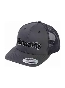 Meatfly kšiltovka MF Logo Trucker Black / Dark Grey | Šedá | Velikost One Size
