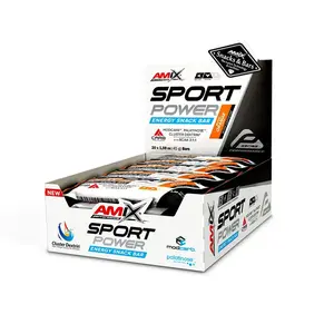 AMIX Sport Power Energy Snack Bar s kofeinem , Blood Orange, 20x45g
