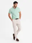 Ombre Cotton pique knit polo shirt - mint