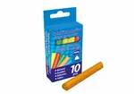 Křídy M barevné trojhranné 10 ks v krabičce neprášivá