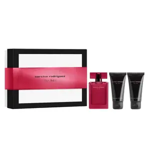 Narciso Rodriguez For Her Intense dárková sada (parfémová voda 50 ml + tělové mléko 50 ml + sprchový gel 50 ml)