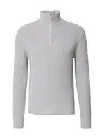 DAN FOX APPAREL Sveter 'Leart'  sivá melírovaná