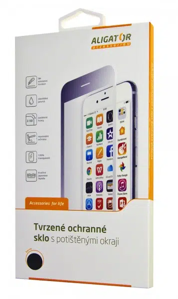 Tvrzené sklo Aligator GLASS PRINT pro Honor 10 Lite, Black