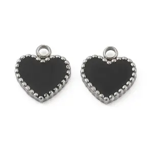 Fashion 304 Stainless Steel Enamel Charms