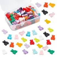 140Pcs 14 Colors Resin Cabochons