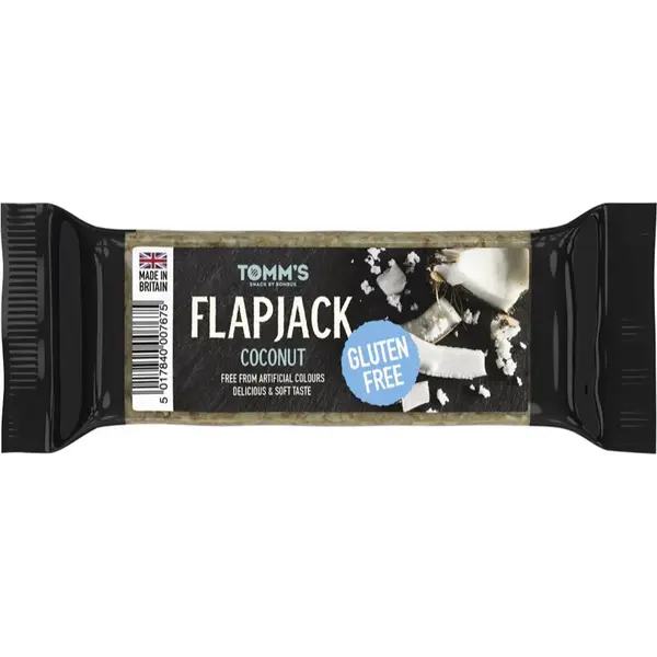 Bombus Tomm's Flapjack Gluten Free ovsená tyčinka bez lepku príchuť Coconut 100 g