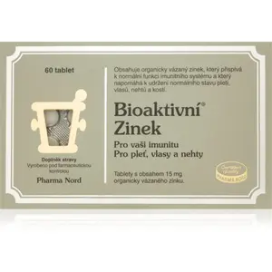 Pharma Nord Bioaktivní Zinek tablety na podporu imunitného systému, pre krásne vlasy a pleť 60 tbl