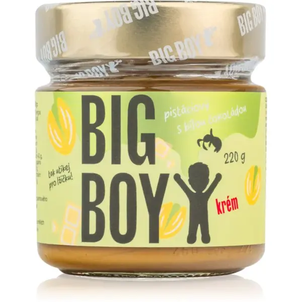 Big Boy Pistácie s bílou čokoládou orechová nátierka s čokoládou 220 g