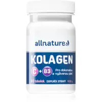 Allnature Kolagen s vitamíny C + B3 tobolky pro krásné vlasy, pleť a nehty 60 cps