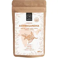 NATU Ashwagandha BIO prášek v BIO kvalitě 200 g