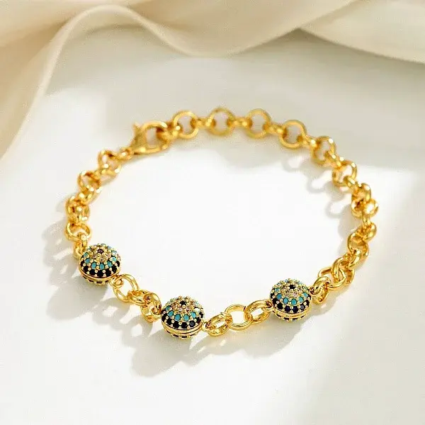 Brass Rolo Chains Bracelets