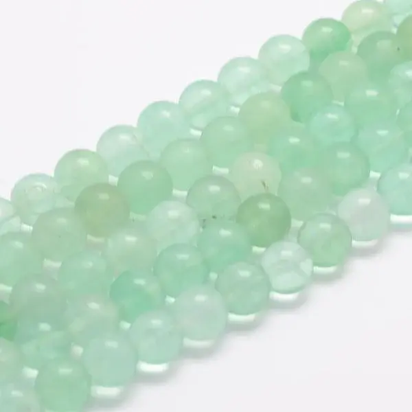 Natural Green Fluorite Beads Strands
