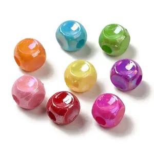 Plating Opaque Acrylic  Beads