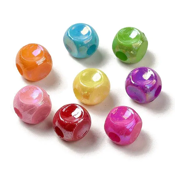 Plating Opaque Acrylic  Beads
