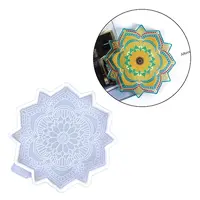 Mandala Flower Cup Mat Silicone Molds