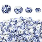 200Pcs 4 Styles Handmade Porcelain Beads