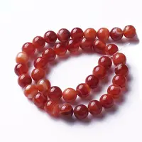 Natural Red Agate Beads Strands