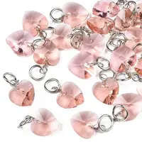 Faceted Transparent Glass Charms