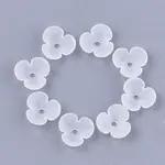 3-Petal Transparent Acrylic Bead Caps