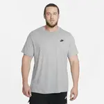 Nike Sportswear Club Mens T-Shirt XL DK GREY HEATHER/BLACK