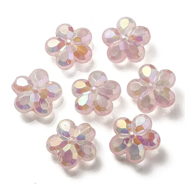 UV Plating Luminous Transparent Acrylic Beads