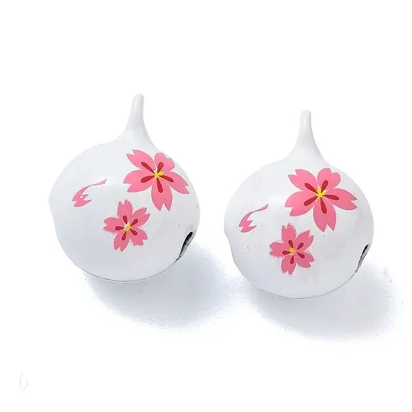 Baking Painted Brass Bell Pendants