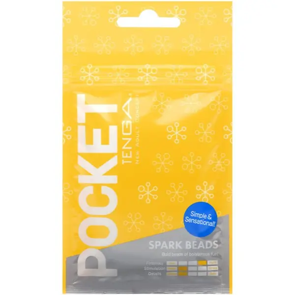 Tenga Pocket Spark Beads jednorázový masturbátor 8 cm