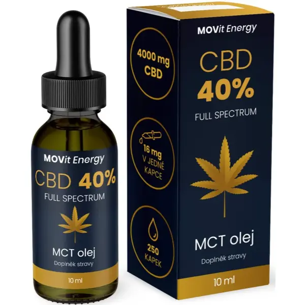 Movit Energy CBD 40% Full Spectrum MCT olej olej s CBD 10 ml