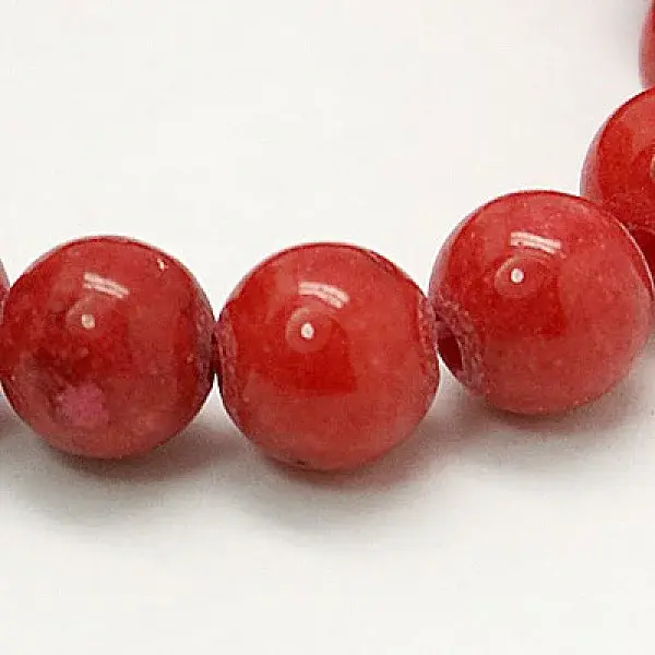 Natural Mashan Jade Round Beads Strands