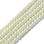 Eco-Friendly Dyed Glass Pearl Round Beads Strands
