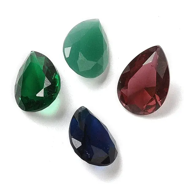 Pointed Back Glass Rhinestone Cabochons